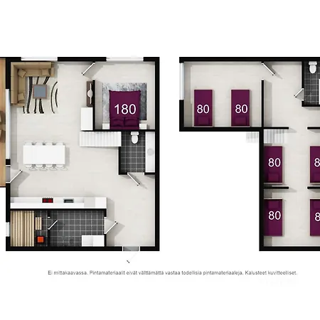 Lomavuokra Keskuskuja 5 A2, Levin Alppikeskus דירה